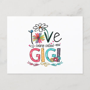 Mutter I Liebe wird als Gigi Sonnenblume Geburtsta Postkarte