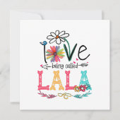 Mutter I Liebe wird als Lala Sonnenblume Geburtsta Einladung (Vorderseite)
