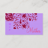 Mutter I Visitenkarte (Rückseite)