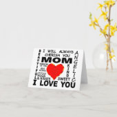 Mutter ich liebe dich karte (Gelbe Blume)