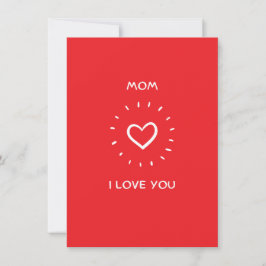 MUTTER ICH LIEBE DICH Karte