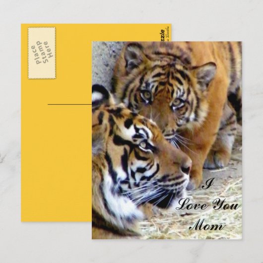 Mutter, ich Liebe dir Mama_ Postkarte (Vorne/Hinten)