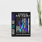 Mutter im Gedenken an meine Mama Selbstmordgedanke Karte (Vorderseite)