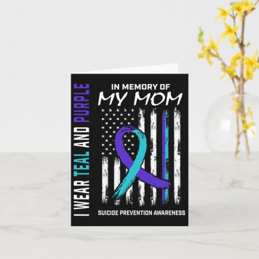 Mutter im Gedenken an meine Mama Selbstmordgedanke Karte (Gelbe Blume)