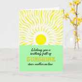 Mutter im Gesetz Birthday Bright Sunshine Card Karte (Gelbe Blume)