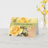 Mutter im Gesetz über Mütter Gelbe Rosen Karte (Gelbe Blume)