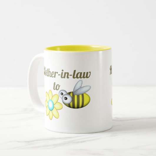 Mutter im Gesetz, um Zwei-Tonen-Kaffee-Tasse Zweifarbige Tasse (Vorderseite Links)