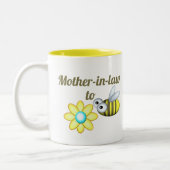 Mutter im Gesetz, um Zwei-Tonen-Kaffee-Tasse Zweifarbige Tasse (Links)