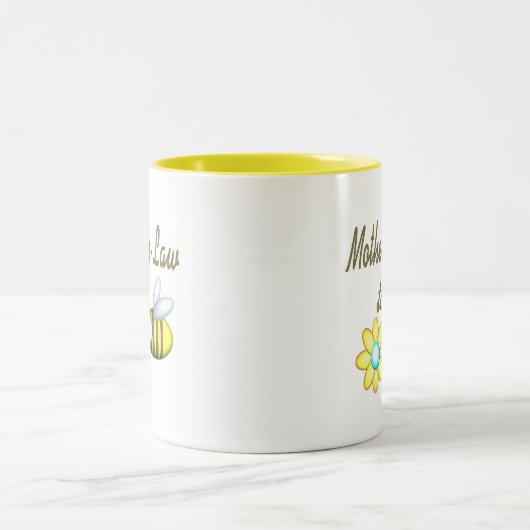 Mutter im Gesetz zu sein Zweifarbige Tasse (Mittel)