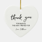 Mutter im Recht danke, dass du einen Mann aufgewec Keramik Ornament (Hinten)