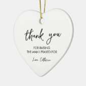 Mutter im Recht danke, dass du einen Mann aufgewec Keramik Ornament (Links)