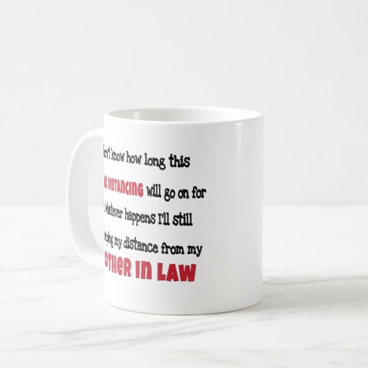 Mutter im Recht soziale Trennung Kaffeetasse (Vorderseite Links)