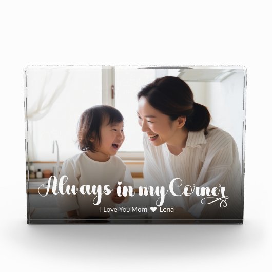 Mutter - immer in meiner Ecke - horizontal Fotoblock (Vorderseite)