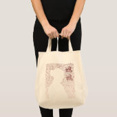 Mutter in chinesischer Schrift Tote Bag Tragetasche (Vorderseite (Produkt))