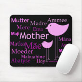 Mutter in den verschiedenen Sprachen Mousepad (Mit Mouse)