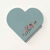 Mutter, in einem Word-Spiral-Notebook Notizblock (Rückseite)