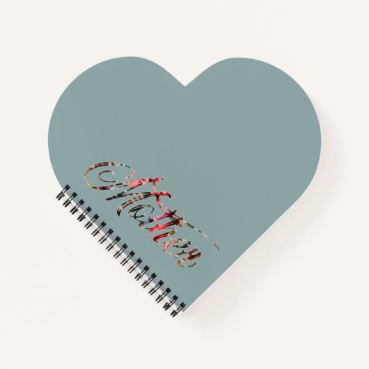 Mutter, in einem Word-Spiral-Notebook Notizblock (Vorderseite)