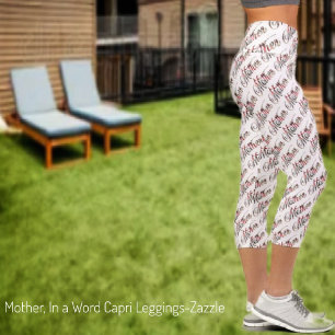 Mutter, in einem Wort Capri Leggings