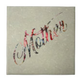 Mutter, in einem Wort Fliese (Vorderseite)