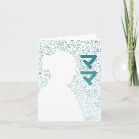 Mutter in japanischer Schrift (Katakana) Dankeskarte (Vorderseite)