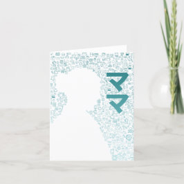 Mutter in japanischer Schrift (Katakana) Dankeskarte