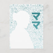 Mutter in japanischer Schrift (Katakana) Postkarte (Vorderseite)