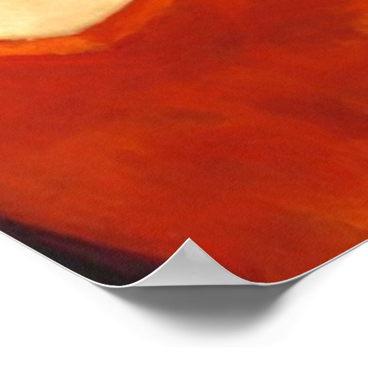 Mutter in Rot mit Kind Poster (Ecke)
