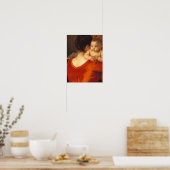 Mutter in Rot mit Kind Poster (Küche)