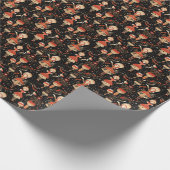 Mutter Ingwer, klassische schwarze Nutcracker Eleg Geschenkpapier (Ecke)