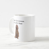 Mutter irischer Setter, Vorname Kaffeetasse (Vorderseite Links)