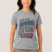 Mutter ist die beste Freundin der Welt Tri-Blend Shirt (Vorderseite)
