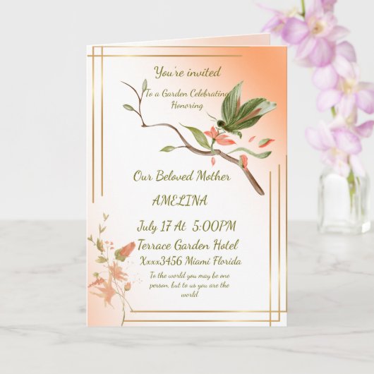 Mutter ist die Welt Karte (Orchidee)