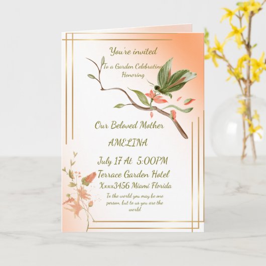 Mutter ist die Welt Karte (Gelbe Blume)