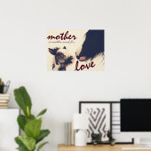 Mutter ist ein anderes Wort für Liebe Pferd Poster (Heimbüro)