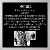 Mutter ist eine wunderbare Sache Poster (Vorne)