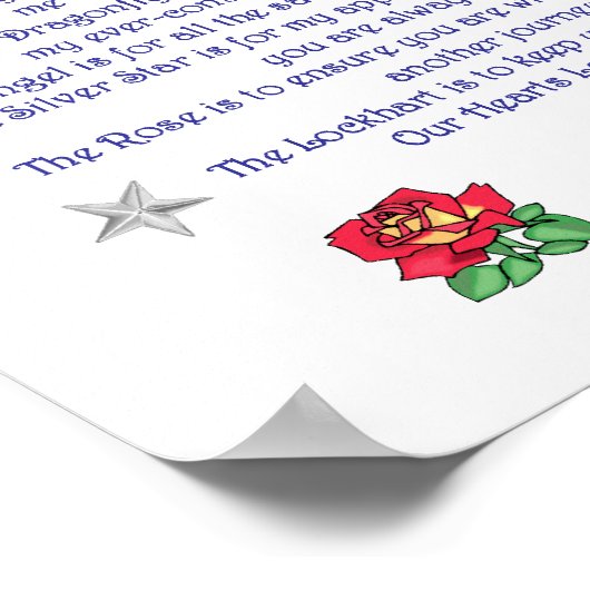 Mutter ist ewiges Gedicht Poster (Ecke)