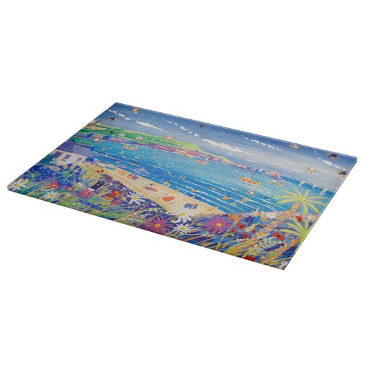 Mutter Iveys Bucht-hackendes Glasbrett Schneidebrett (Ecke)