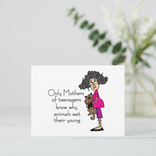 Mütter Jugendlicher Postkarte (Stehend Vorderseite)