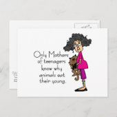 Mütter Jugendlicher Postkarte (Vorne/Hinten)