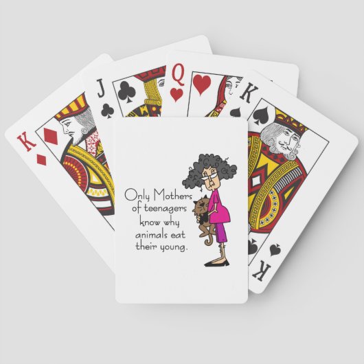 Mütter Jugendlicher Spielkarten (Rückseite)