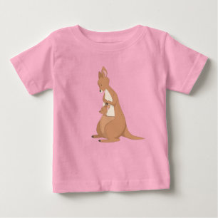 Mutter Kangaroo mit Baby Baby T-shirt