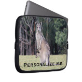 Mutter Kangaroo mit Baby Joey in ihrem Beutel Laptopschutzhülle (Vorne Rechts)