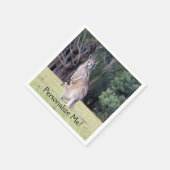 Mutter Kangaroo mit Baby Joey in ihrem Beutel Serviette (Ecke)