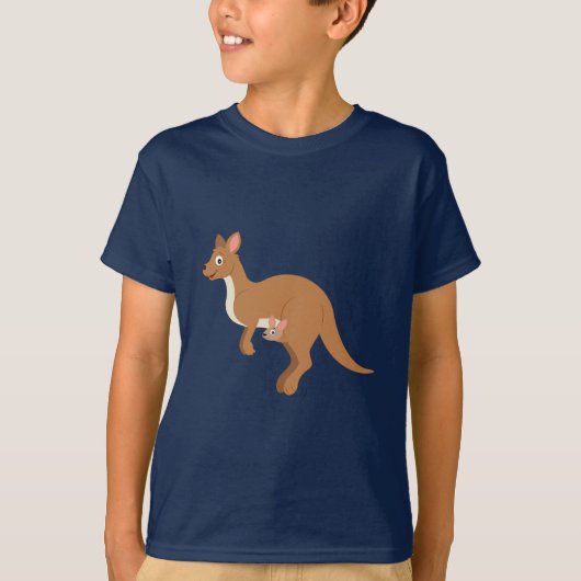 Mutter Kangaroo und Joey T-Shirt (Vorderseite)