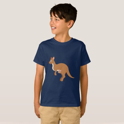 Mutter Kangaroo und Joey T-Shirt (Vorne ganz)