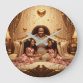 Mutter Karess G Große Wanduhr (Vorderseite)