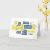 Mütter! Karte (Gelbe Blume)