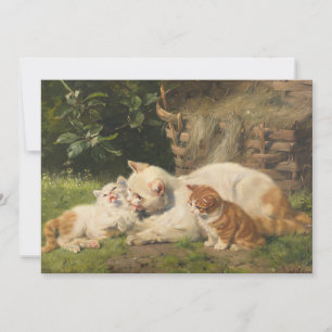 Mutter Katze mit Kätzchen   Julius Adam the Younge