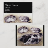 MUTTER KATZE MIT KITTEN VISITENKARTE (Vorne/Hinten)