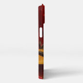 Mutter Katze und Kätzchen spielen mit Gitarre iPhone Hülle (Rechte Seite)